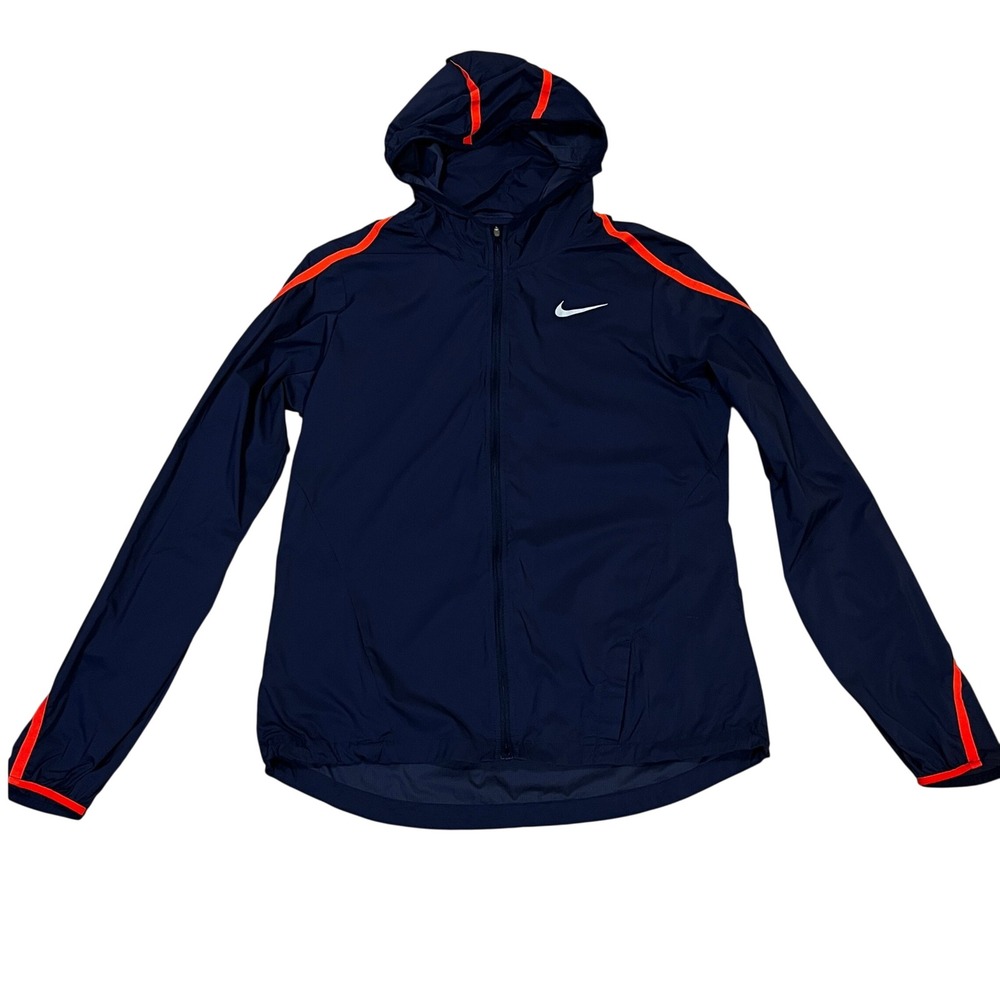 Nike Impossibly Light Running Jacket S Mens Navy Blue Hooded Windbreaker Ripstop